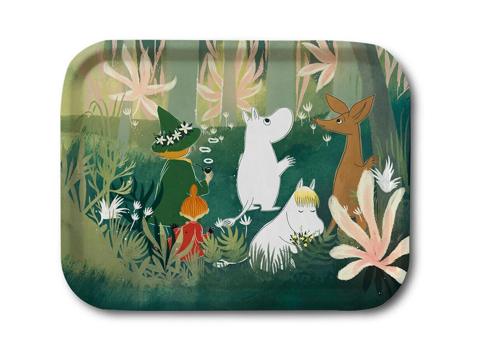 Moomin Tray Green Forest  27 x 20 cm - Image 1 of 1