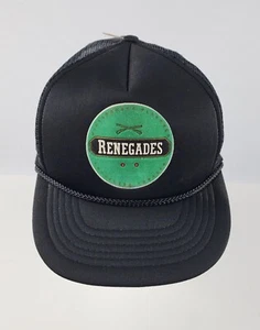 Cappello camionista snapback nero tabacco rinnegato nuovo vintage tabacco da masticare - Foto 1 di 8