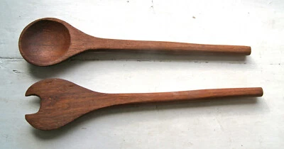 Salatbesteck Holz, L 31 cm - Bild 1 von 2