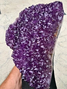 Offene Amethyst Druse, SUPER Amethyst Geode 1A Farbe einheitliche Kristalle  - Picture 1 of 4