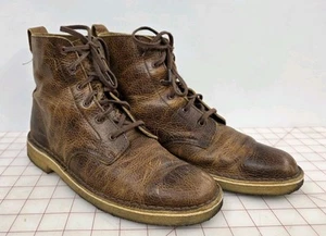 Clarks Originals Desert Mali Brown Leather Ankle Boots Mens US 7.5 - Picture 1 of 8