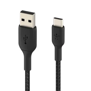 USB to USB-C Cable 18W Braided Nylon 3m Recharge & Synchronise - Picture 1 of 6