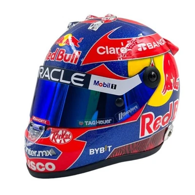 Mini Helmet Schuberth 1/2 Red Bull Sergio Perez Mexico Gp 2024 F1 - Immagine 1 di 4