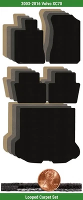 Juego de alfombrillas clásicas personalizadas para Volvo XC70 2003-2016 (5 piezas) #10FY Foto 1 de 4