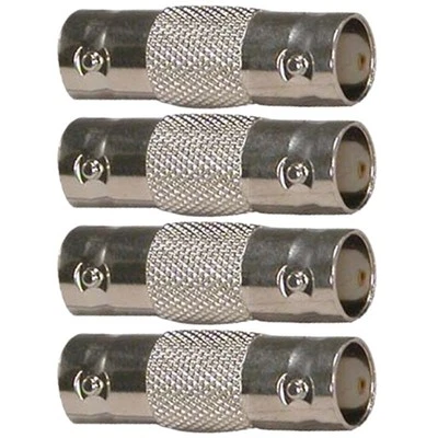 4 Pcs BNC Female to Female Coupler RG6 RG59 Coax Coaxial Connector Adapter CCTV - Image 1 of 2