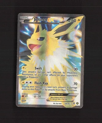 Jolteon EX 28a/83 Generations Full Art Ultra Rare Holo Pokemon Card DMG - Image 1 of 4