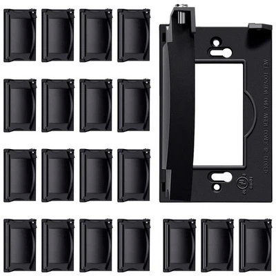 Paquete de 20 cubiertas de salida resistentes a la intemperie para GFCI y receptáculo de decoración, Vert... Foto 1 de 4