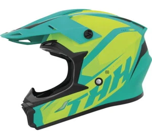 THH T710X Airtech Helmet Teal/Yellow Small THH Helmets 647859 - Picture 1 of 1