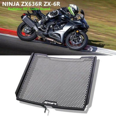 Radiator Oil Cooler Guard Grille Cover Protector For KAWASAKI NINJA ZX636R ZX-6R - Image 1 of 4