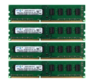 16GB 4x4GB RAM Samsung 2Rx8 PC3-106001.5V DDR3 1333Mhz  DIMM Desktop Memory RAM! - Picture 1 of 6