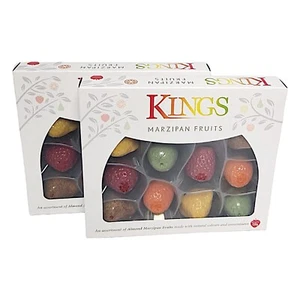 Kings Assorted Almond Marzipan Fruits Vibrant Natural Colors & Flavors - Picture 1 of 33
