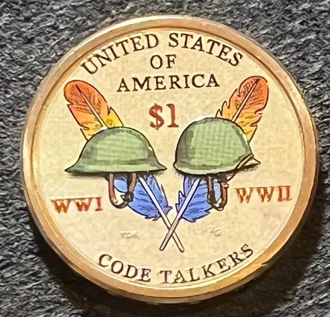 COLORIZED 2016 NATIVE AMERICAN DOLLAR (COLORIZED REVERSE ONLY) Cover