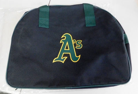 NEW Black Oakland Athletics A's Duffle Bag - Network Associates Cover