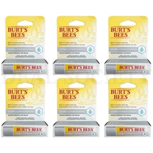 Burt's Bees Lip Balm Ultra Conditioning with Kokum Butter 0.15oz Lot of 6 - Picture 1 of 3