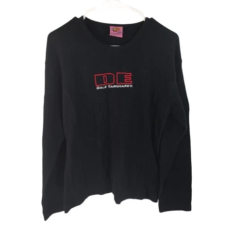 VTG Dale Earnhardt 3 Winner's Circle Womens Sweater Black Long Sleeve Crew SZ L Cover