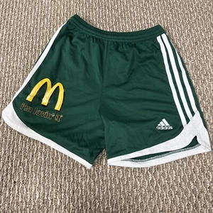 Adidas McDonald’s I’m Lovin’ It Green Basketball Shorts Size Medium 26” Waist - Picture 1 of 6