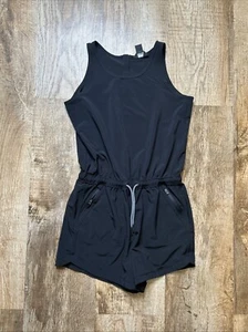 Athleta Girl Size 12 Black Athletic Romper - Picture 1 of 4
