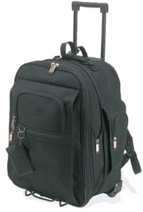 19" Expandable Rolling Travel Backpack TSA Approved Carry On Wheeled Luggage - Picture 1 of 2
