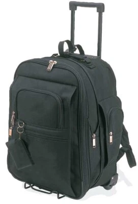 19" Expandable Rolling Travel Backpack TSA Approved Carry On Wheeled Luggage - Image 1 of 2