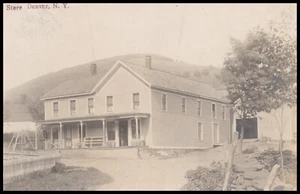 Denver, New York, Town of Middletown, Post Office and Store, Postcard RPPC - Picture 1 of 3
