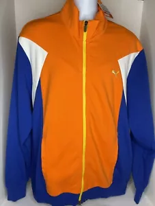 Puma Mens Golf C Block Zip Up Jacket - Orange, New W/ Tags, Men’s XXL - Picture 1 of 11