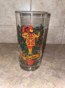 Indiana or Anchor Glass 12 Days of Christmas 10th Day Ten Pipers Piping 10 Oz - Imagen 1 de 4