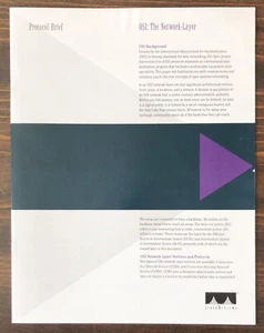 Cisco Systems - Resumen de protocolo OSI Folleto de ventas de la capa de red (1993) - Imagen 1 de 3