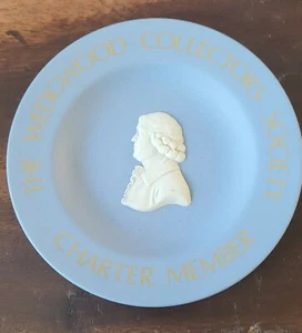 Wedgwood Collectors Society Charter Member Josiah Jasperware Trinket Dish 4.5" - Picture 1 of 3