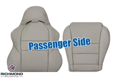 For 2005-2006 Acura RSX Type-S -Driver Side Complete Leather Seat Covers Lt Gray - Image 1 of 4