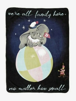 Disney Dumbo Plush Throw Blanket 40" x 60" NEW - Image 1 of 4