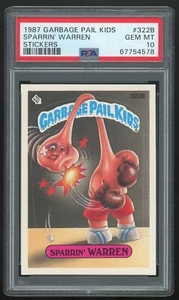 Topps Garbage Pail Kids 8th Series #322B Sparrin' Warren PSA 10 GEM MINT Os8 - Picture 1 of 2