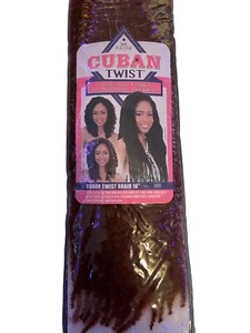 Mayde Beauty Synthetic Braid - CUBAN TWIST 18" Color 350 - Picture 1 of 5