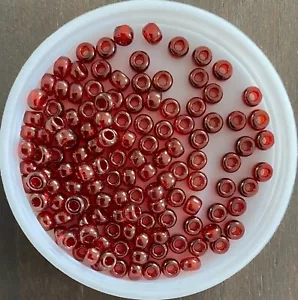 6/0 Miyuki Japanese Seed Beads, Garnet Gold Luster (9304), 10g - Picture 1 of 1