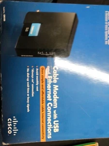 Linksys CM100 100 Mbps Cable Modem with USB and Ethernet Connections - Picture 1 of 2