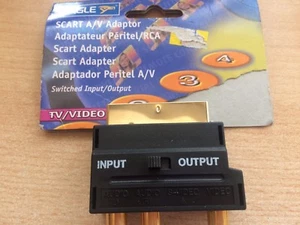 Adaptador Scart a audio y video adaptador conmutado para entrada o salida Z1451 - Imagen 1 de 1