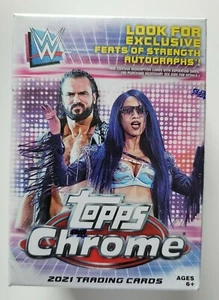 2021 Topps Chrome WWE Blaster Box! Wrestling Trading Cards! BRAND NEW & SEALED!  - Picture 1 of 8