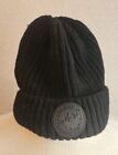 Canada Weather Gear - Winter Knit Fleece Lined Cuffed Beanie Hat Black EXCELLENT