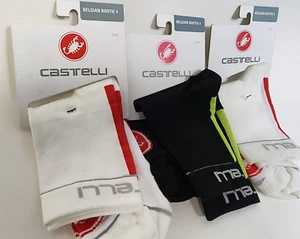 Castelli Belgian Bootie 4 Bike Cycle Cover Socks (Lot of 3) - Picture 1 of 7