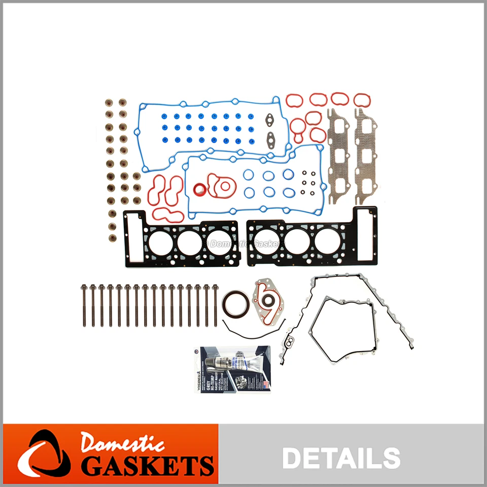 适用于 98-00 克莱斯勒 Concorde 道奇 Interpid 2.7L DOHC MLS 全垫圈套装螺栓 — 第 1/4 张图片