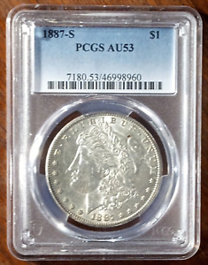 1887-S  Morgan Dollar  PCGS  AU53