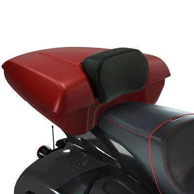 Low Profile Trunk Backrest Fit For Indian Chieftain Limited 17-25 22 Ruby Smoke - Image 1 of 4