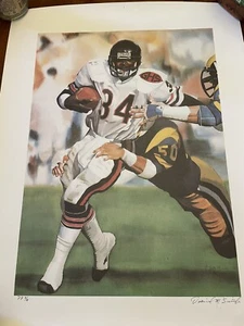 Daniel M. Smith, Walter Payton Ltd Ed Lithograph, PP and Hand Signed - Picture 1 of 3