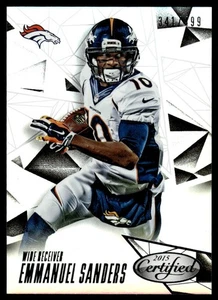 2015 PANINI CERTIFIED EMMANUEL SANDERS /499 DENVER BRONCOS #64 - Picture 1 of 2