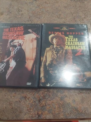 The Texas Chain Saw Massacre Part 1 And 2 DVDs Lot Of 2 Movies - Image 1 of 3