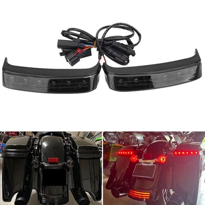 LED Saddlebag Tail Run Brake Turn Signal Light For Harley Street Glide 2014-2023 Foto 1 de 4