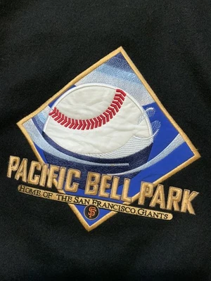 Vintage Identity MLB San Francisco Giants Pacific Bell Park Varsity Jacket Sz. L - Image 1 of 4