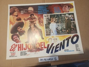 Póster El Hijo Del Viento Pelicula Mexicana Original Lorenzo De Monteclaro Lobby - Imagen 1 de 4