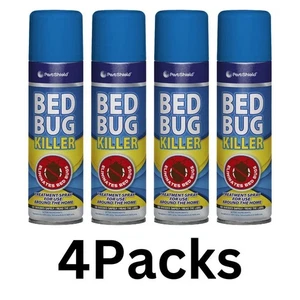 4 x Bed Bug Killer Spray Insect Carpet Mattress Treatment Eliminate Bugs 200ml - Picture 1 of 3