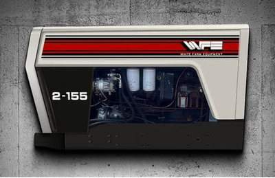 ¡¡Guau!! Letrero 3D Curvo Blanco 2-155 Serie II Tractor Granja Foto 1 de 4