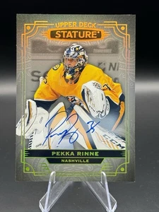 2024-25 Upper Deck Stature Pekka Rinne 2022-23 Update Auto #25 Predators TZ - Picture 1 of 2
